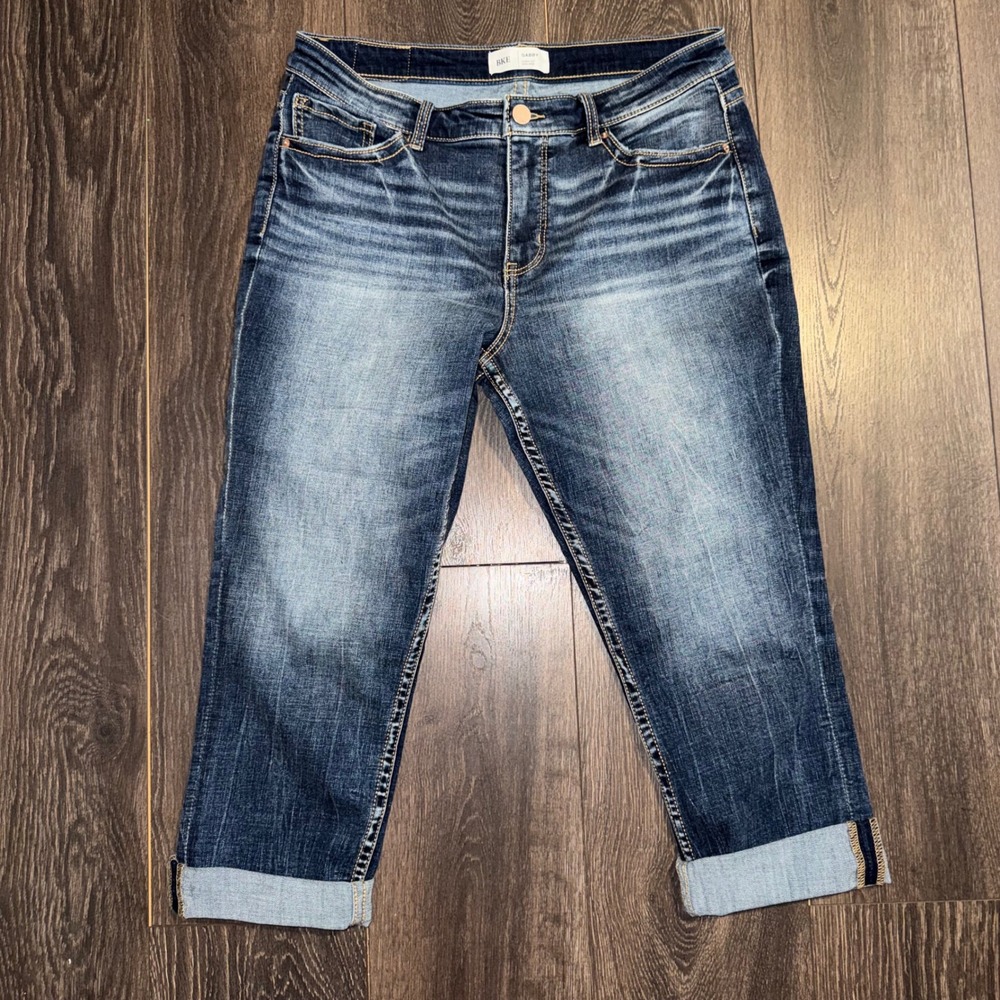 BKE‎ Gabby Curvy Fit High Rise cropped denim jeans